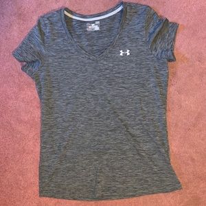 Under armor gray V-neck